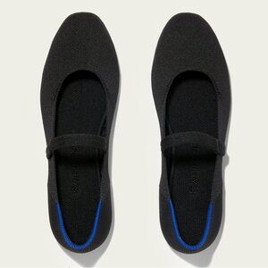 Rothy's Black Square Mary Jane Flats
